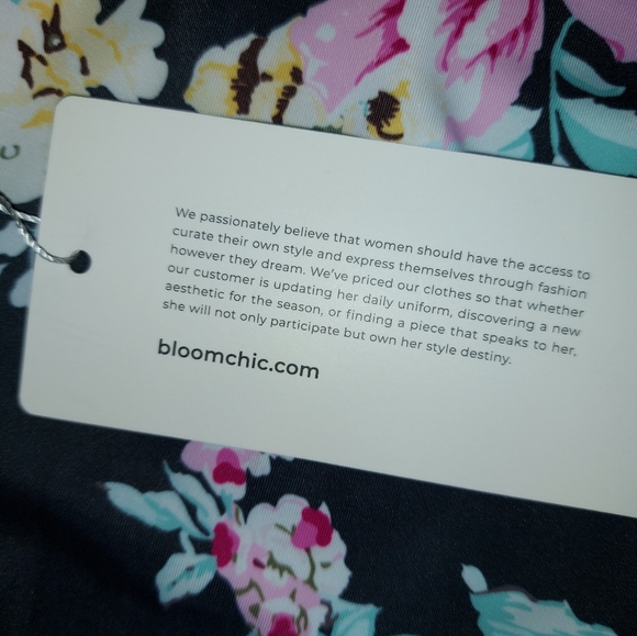 NWT BloomChic Floral Mesh Strappy Swim Bottoms - Picture 7 of 7